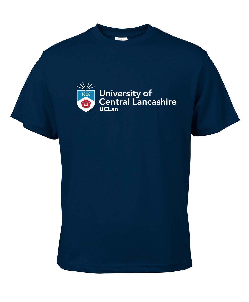 Navy Blue New UCLan Logo Tshirt